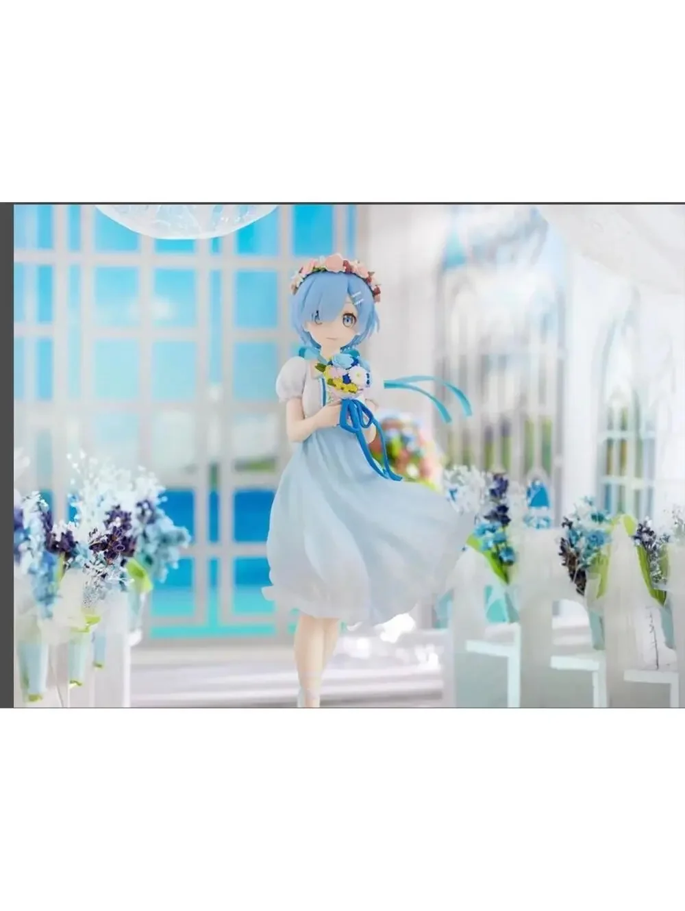 FuRyu Rem Flower Dress Figure Re:Zero Blue One Size US Seller